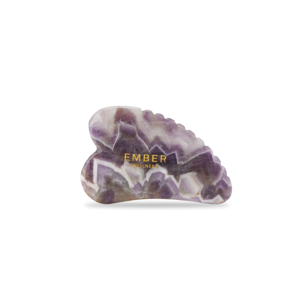 Ember Wellness Amethyst Heart Gua Sha