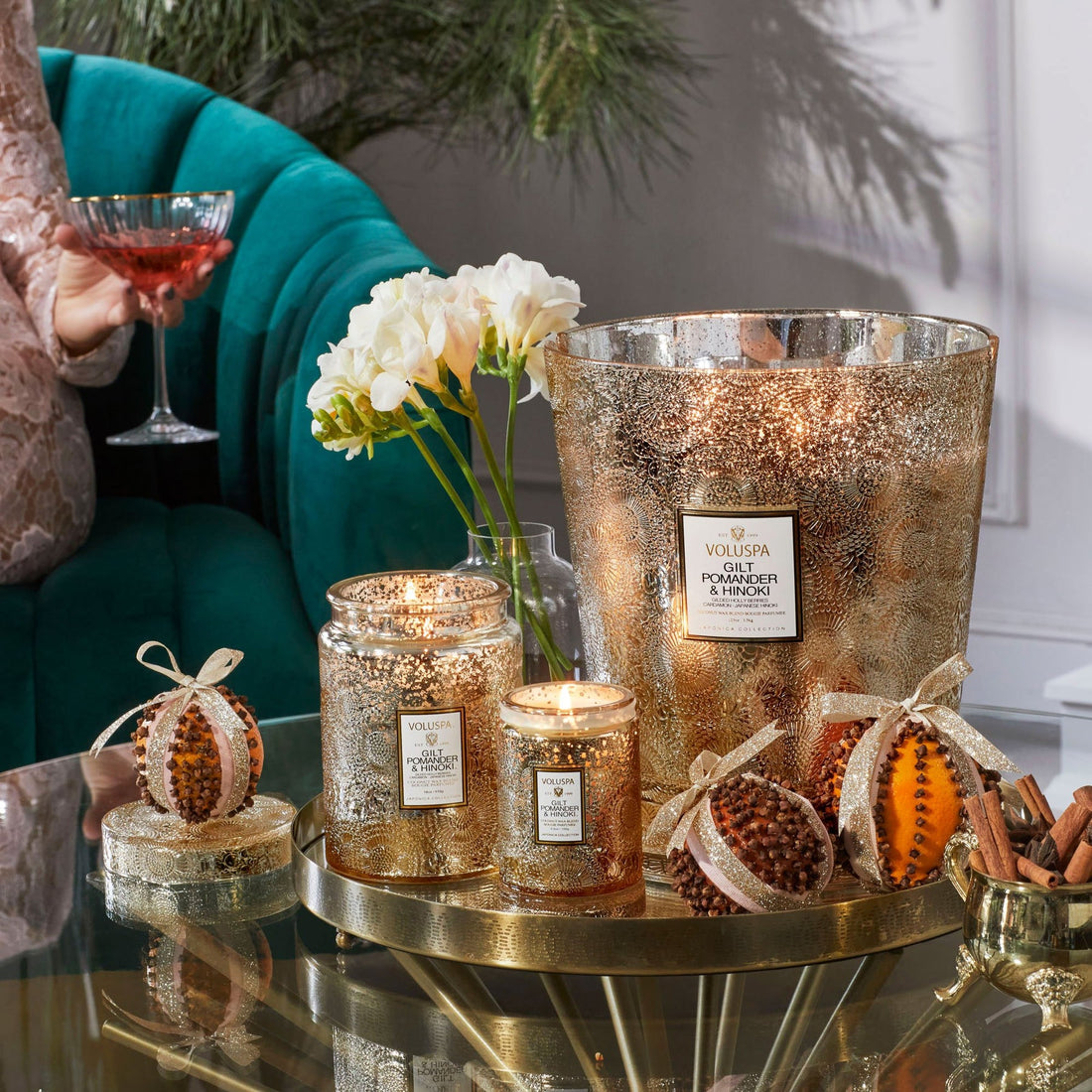 Voluspa Seasonal Large Jar + Lid Candle {100hr}