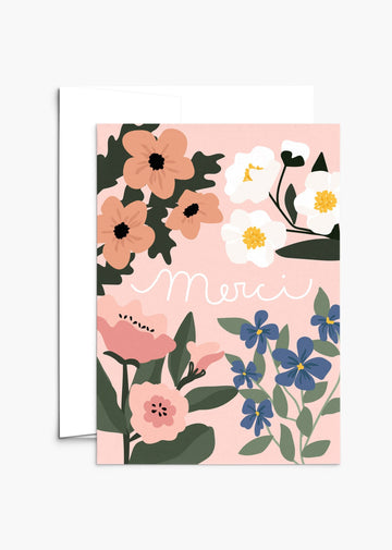 Mimi & August Premium Greeting Card: Merci