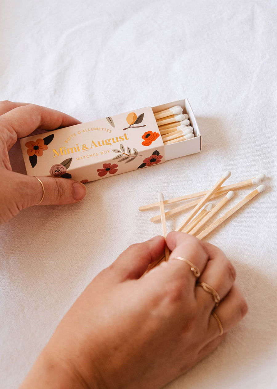 Mimi & August Safety Matches {30} Floral Box