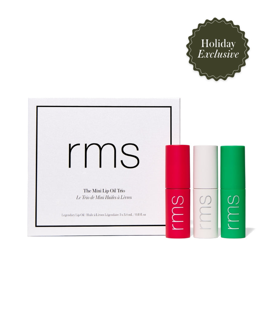 RMS Beauty Holiday 2025 | Mini Lip Oil Trio