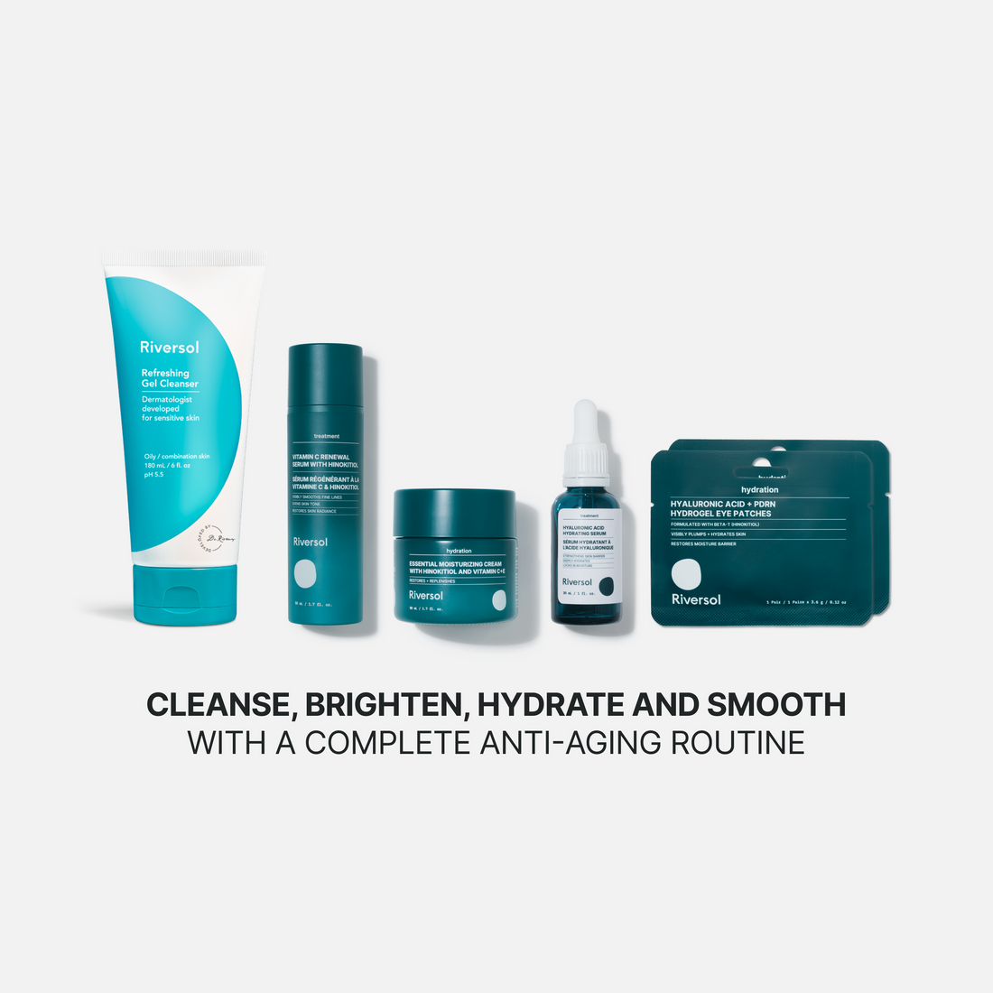 Riversol 2026 Limited Edition Kit: PDRN + Hinokitiol Anti-Aging Routine { Combination Skin }