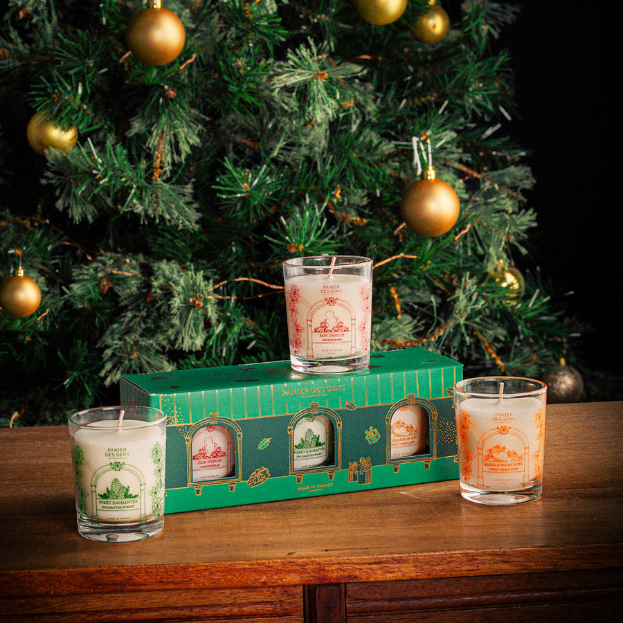 PANIER DES SENS Set of 3 Christmas Candles