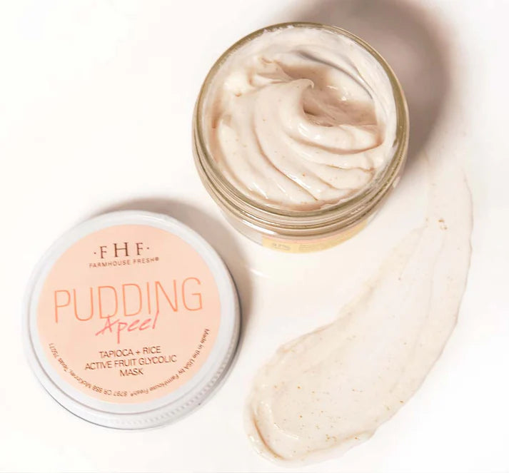 Farmhouse Fresh Face Mask { PUDDING APEEL } Tapioca + Rice Active Fruit Glycolic Mask
