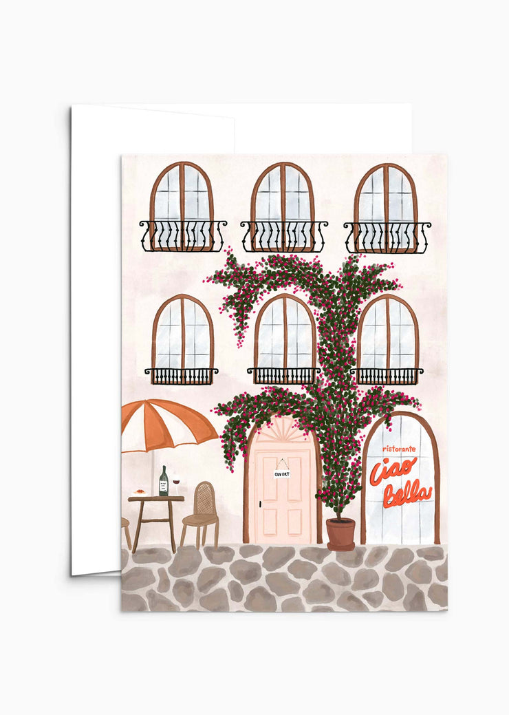 Mimi & August Premium Greeting Card: Ristorante