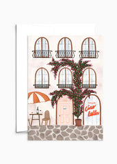 Mimi & August Premium Greeting Card: Ristorante