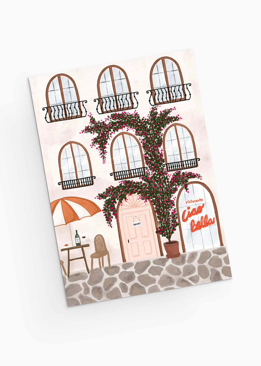 Mimi & August Premium Greeting Card: Ristorante