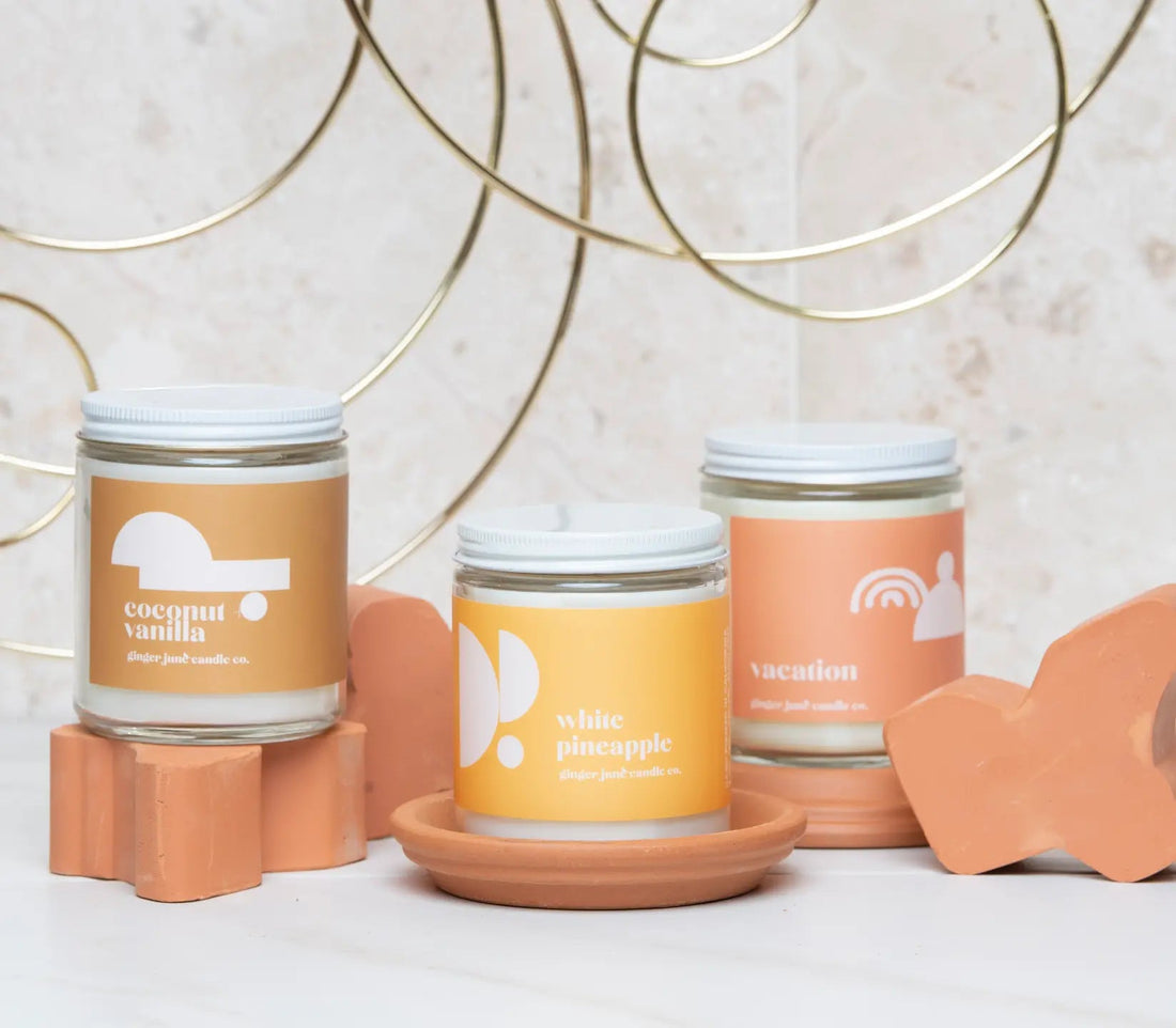 Ginger June Candle Co. Light, Breathe, Enjoy 4oz Jar