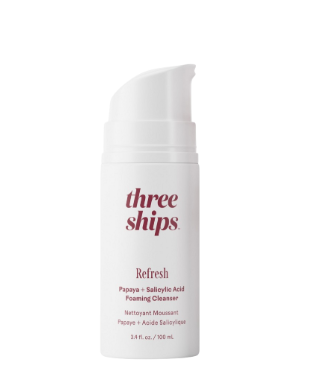 Three Ships Refresh Papaya + Salicylic Acid Foaming Cleanser