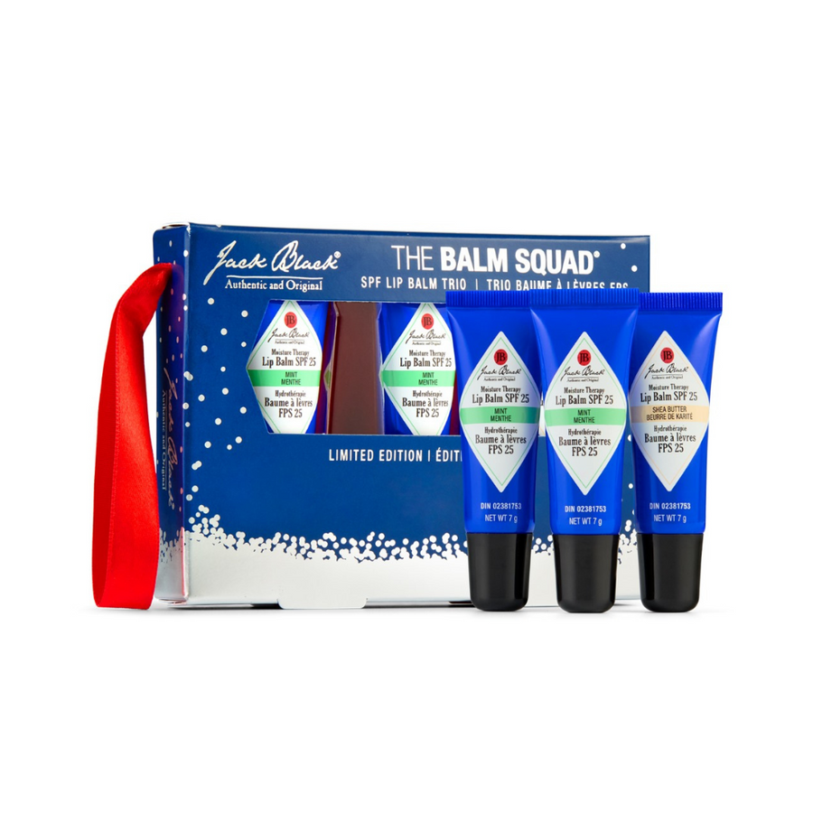 Jack Black The Balm Squad: SPF Lip Balm Trio Holiday 2024