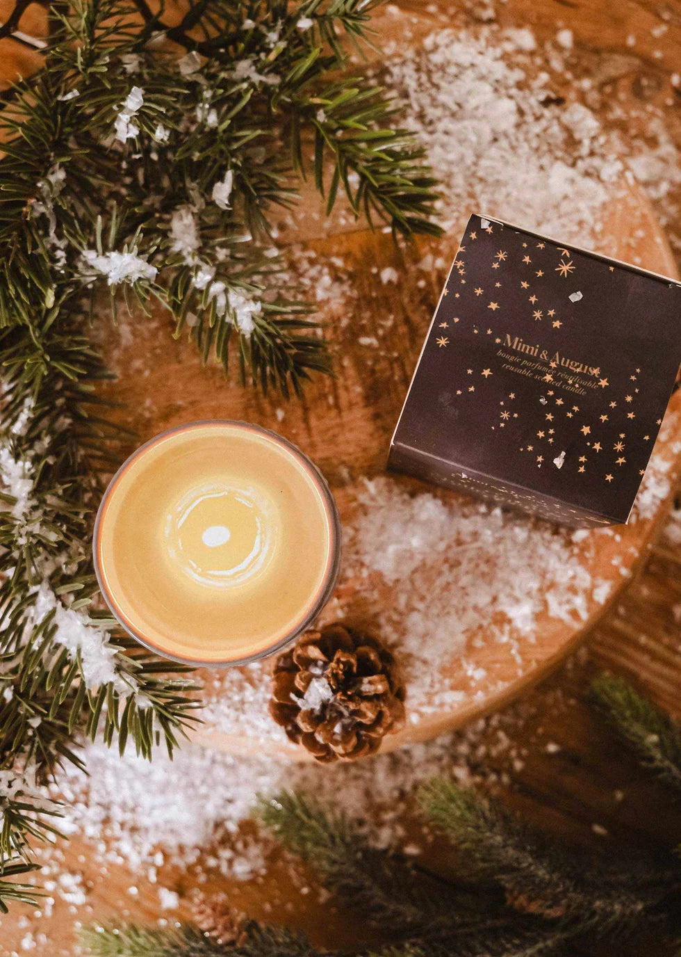 Mimi & August Eco Soy Wax Candle {50hr} in Reusable Ceramic Jar: Shooting Star