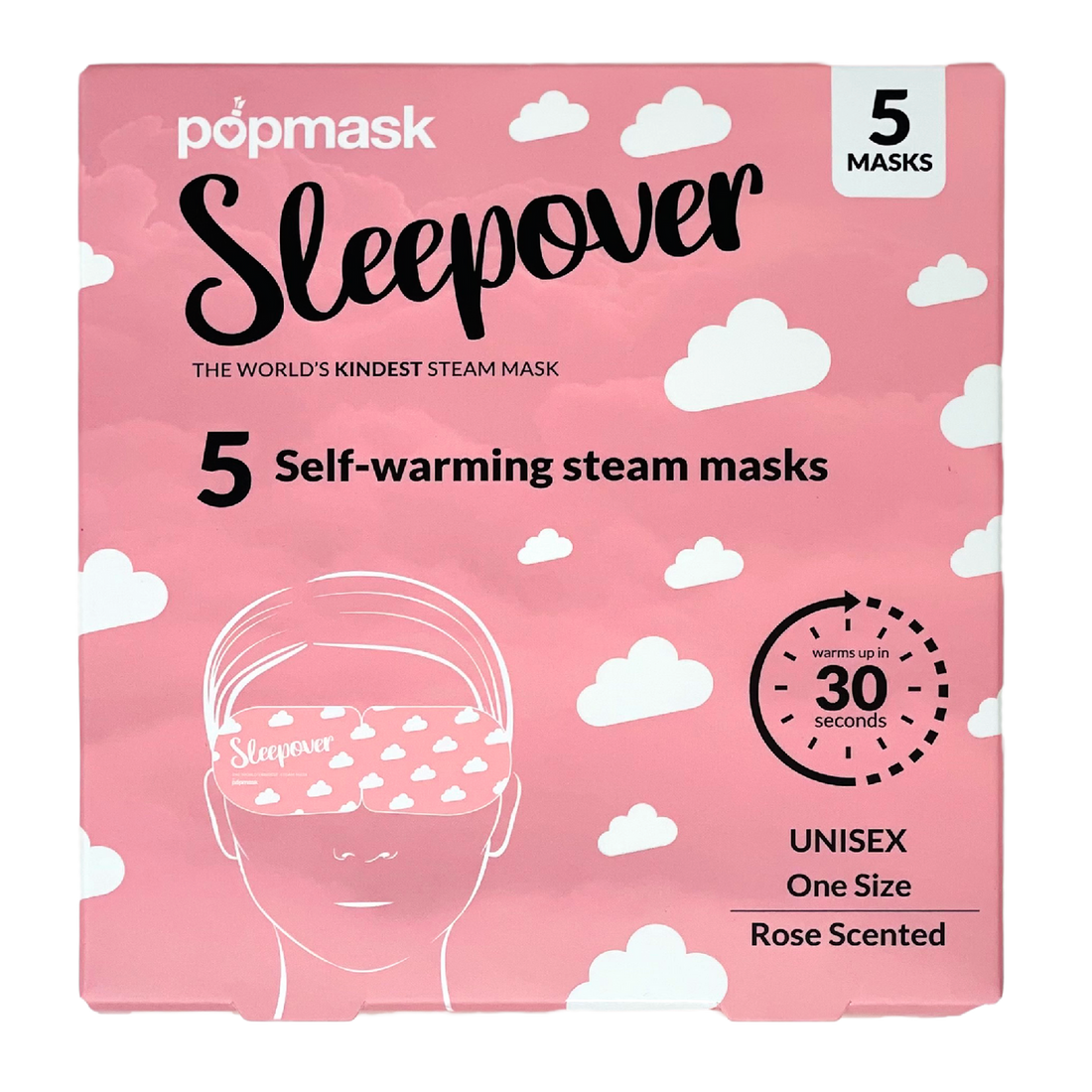 Popmask Sleepover Rose-Scented Warming Eye Mask