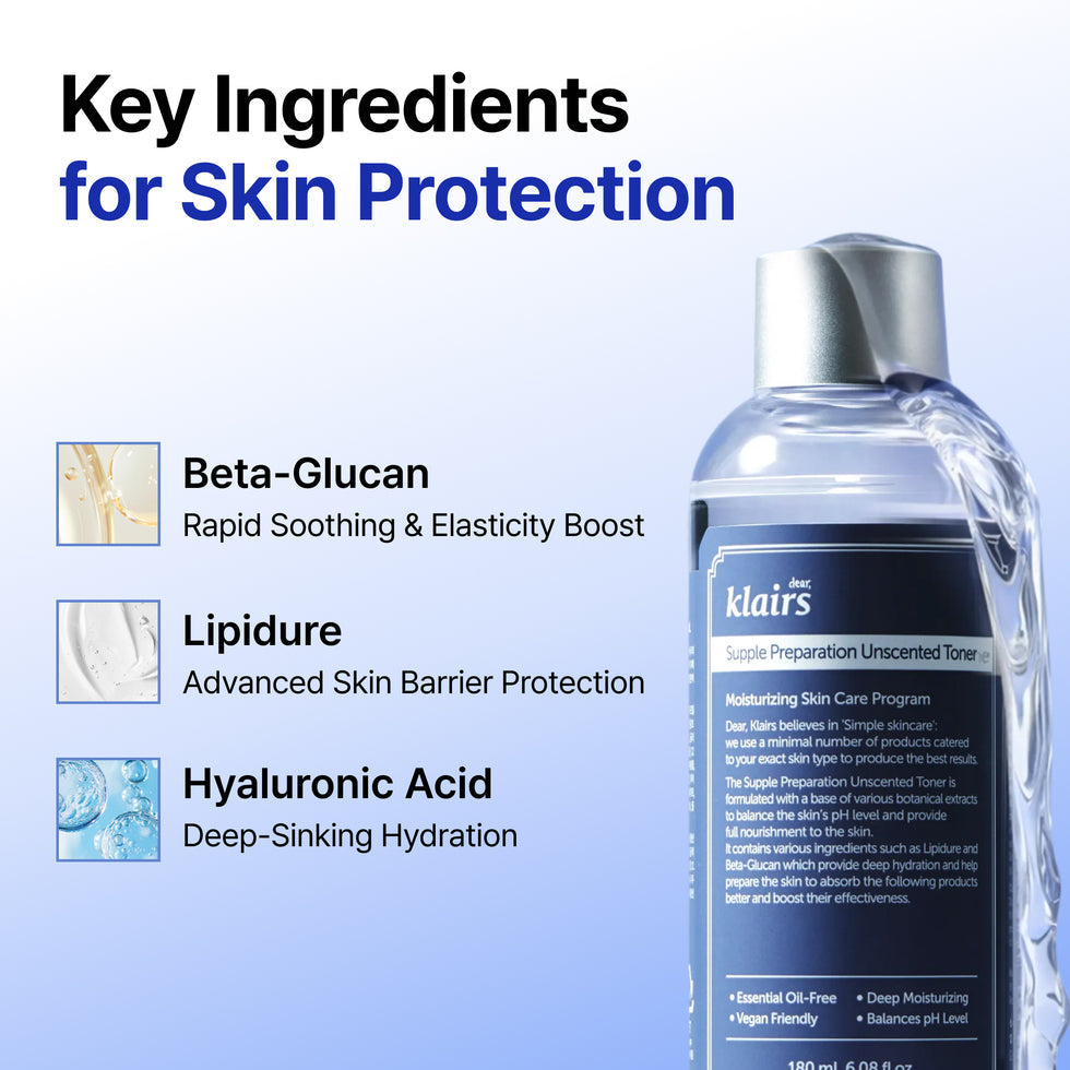 dear, klairs  Supple Preparation Unscented Toner | 180ml