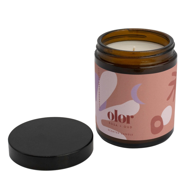 OLOR Exceptional Travel Jar Candle {30hr} Rosa + Oud