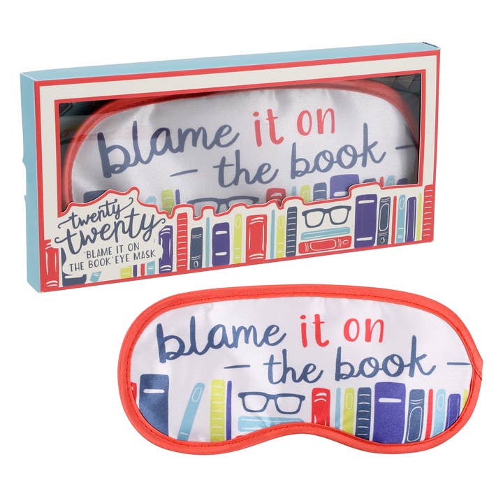 Adorable Blame it on the Book Eye Mask