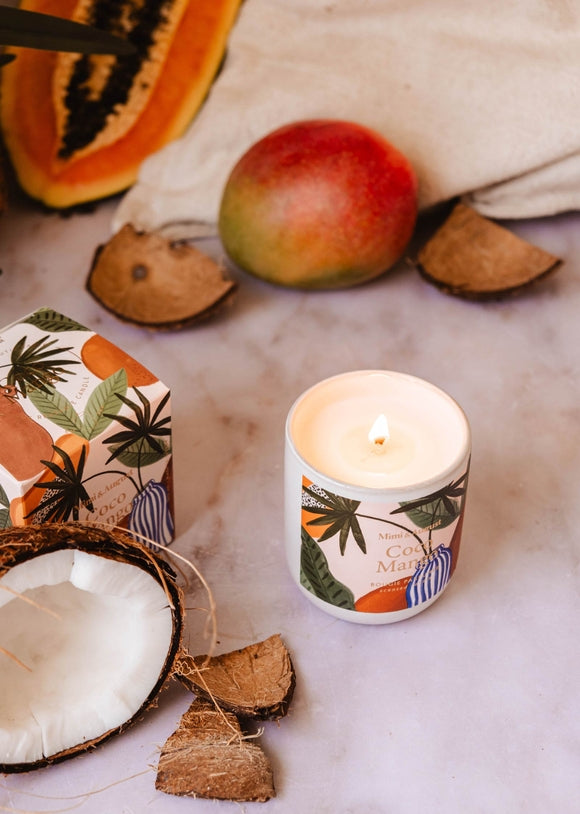 Mimi & August Eco Soy Wax Boxed Candle {50hr}: Coco Mango