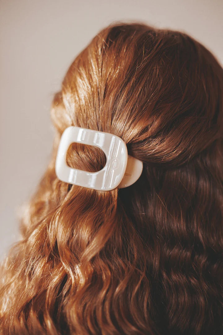 Teleties Round Flat Hair Clip * SMALL