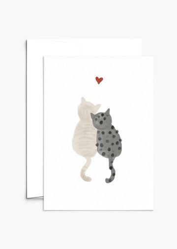 Mimi & August Premium Greeting Card: Purrfect Love