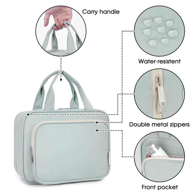 Wandf Hanging Travel Toilery Makeup Bag | Four Fold-out Compartments