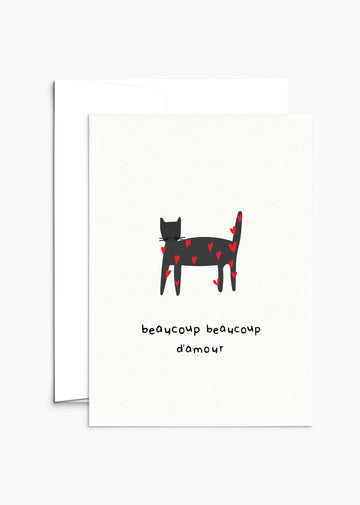 Mimi & August Premium Greeting Card: Beaucoup Beaucoup D'Amour