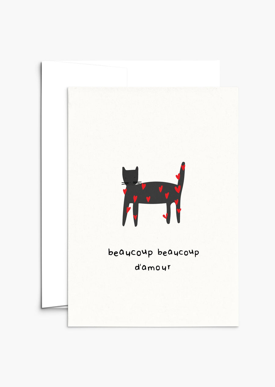 Mimi & August Premium Greeting Card: Beaucoup Beaucoup D'Amour
