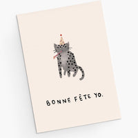 Mimi & August Premium Greeting Card: Bonne Fete Yo