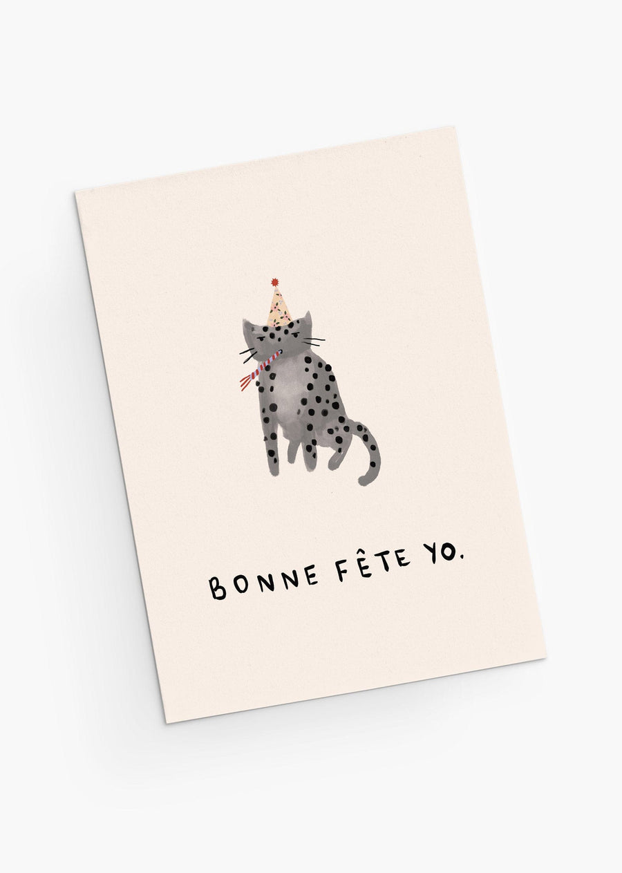 Mimi & August Premium Greeting Card: Bonne Fete Yo