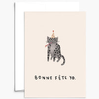 Mimi & August Premium Greeting Card: Bonne Fete Yo