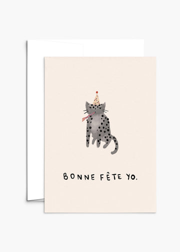 Mimi & August Premium Greeting Card: Bonne Fete Yo