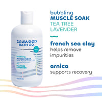 Seaweed Bath Co. Bubbling { Muscle Soak } Tea Tree Lavender