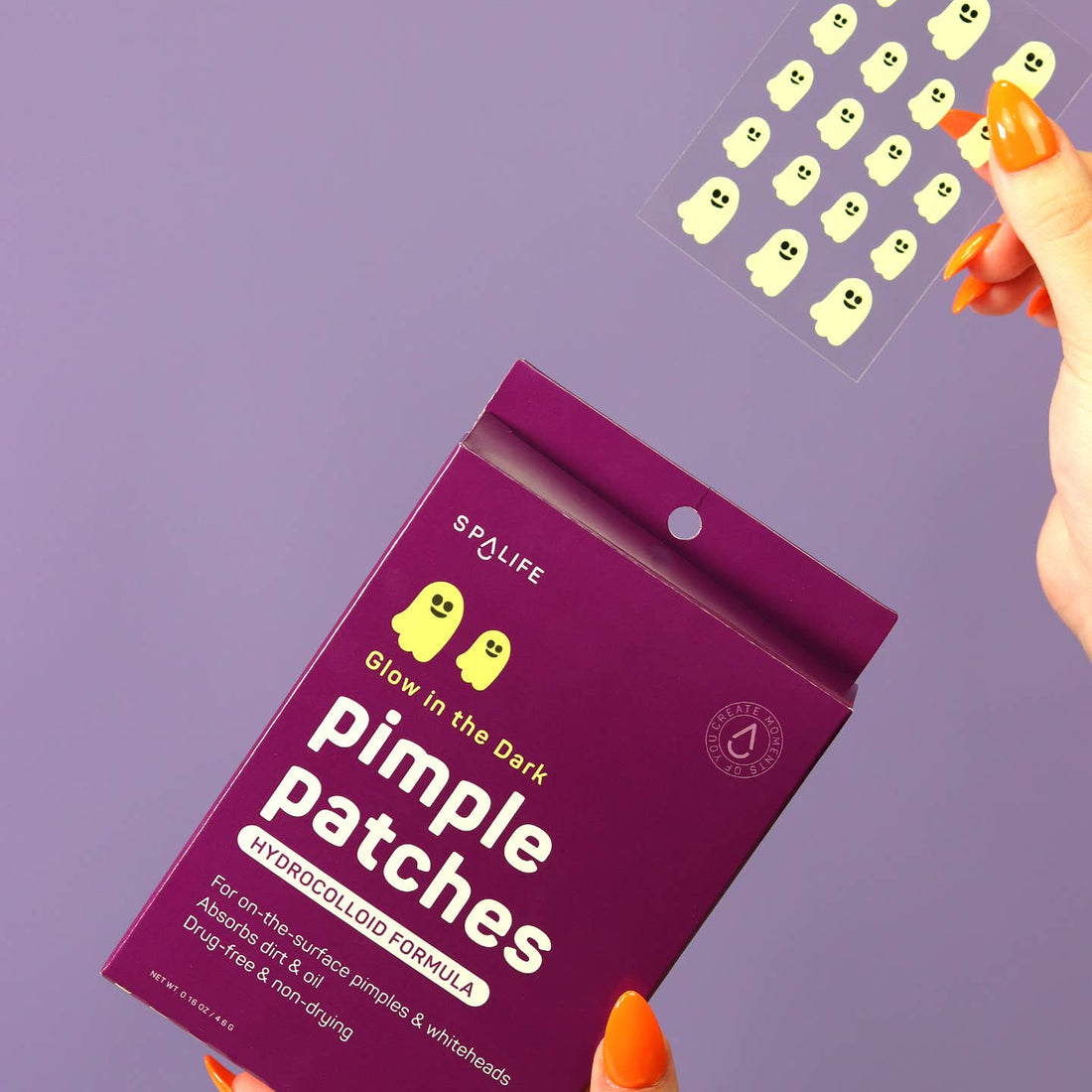Glow in the Dark Ghosts Family Hydrocolloid Pimple Patches