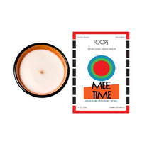 FOOPE Graphic Small Batch Apricot Soy Wax Candle: Mee Time {60hr}