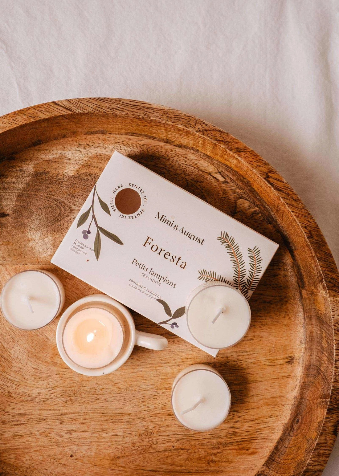 Mimi & August Eco Soy Wax Tealight Candle Set | Foresta