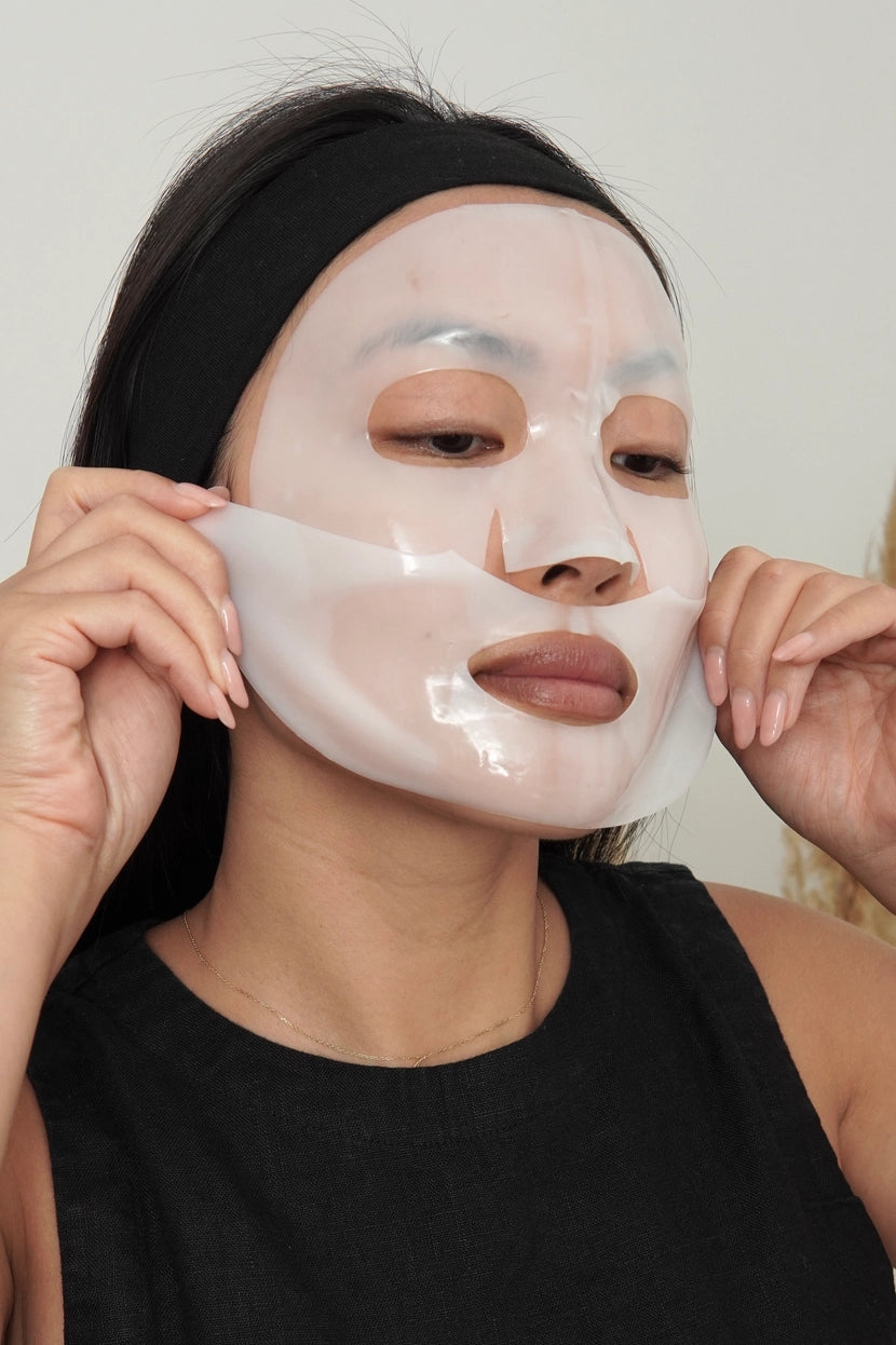 LAPCOS Daily Sheet Mask: GLASS SKIN (Deep Collagen Overnight Mask)
