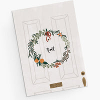 Mimi & August Premium Holiday Card: Noel Wreath