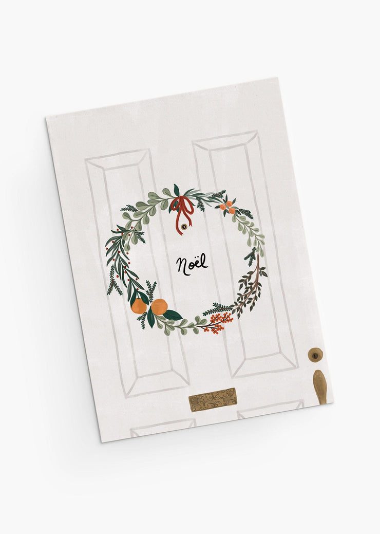 Mimi & August Premium Holiday Card: Noel Wreath
