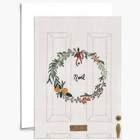 Mimi & August Premium Holiday Card: Noel Wreath