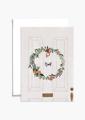 Mimi & August Premium Holiday Card: Noel Wreath