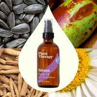 Plant Therapy Stress Body Oil with Ashwagandha (4oz)