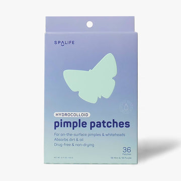 Hydrocolloid Mint & Purple Butterfly Pimple Patches