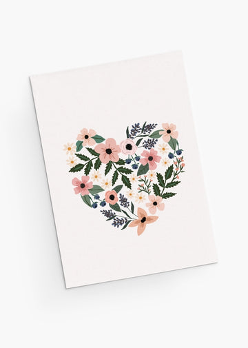 Mimi & August Premium Greeting Card: Heart Full Of Flowers