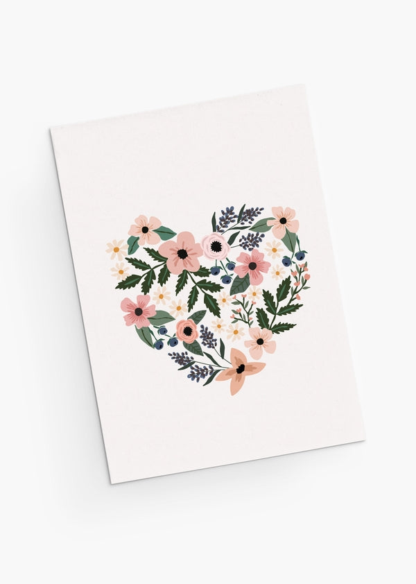 Mimi & August Premium Greeting Card: Heart Full Of Flowers