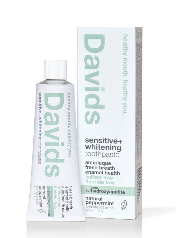 Davids Naturals Nano-Hydroxyapatite Premium Toothpaste | Sensitive + Whitening