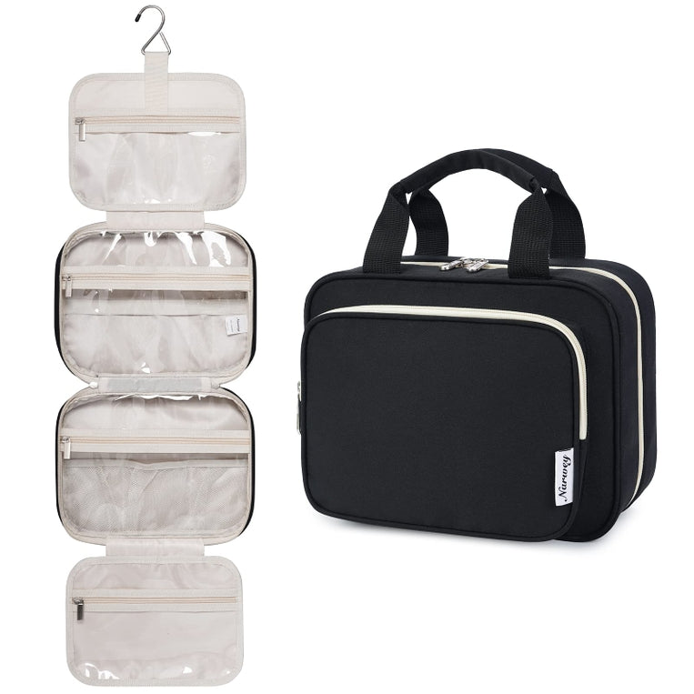 Wandf Hanging Travel Toilery Makeup Bag | Four Fold-out Compartments