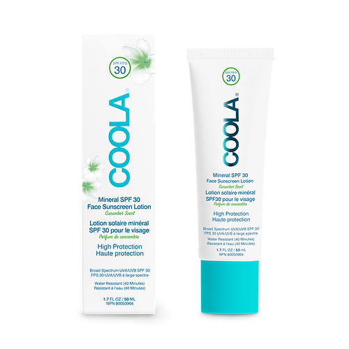 COOLA Mineral SPF 30 Face Sunscreen Lotion Cucumber