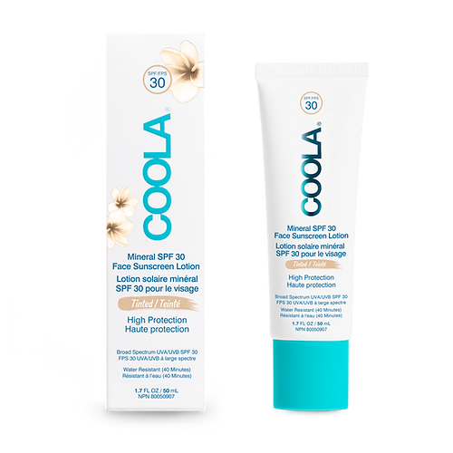 Coola Mineral Tinted Face Lotion SPF30 Unscented Matte