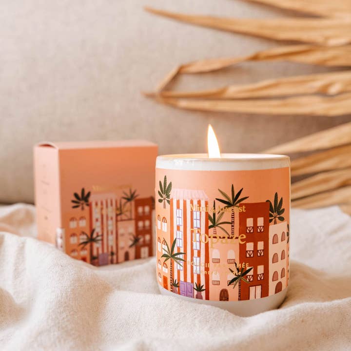 Mimi & August Eco Soy Wax Boxed Candle {50hr}: Topaz