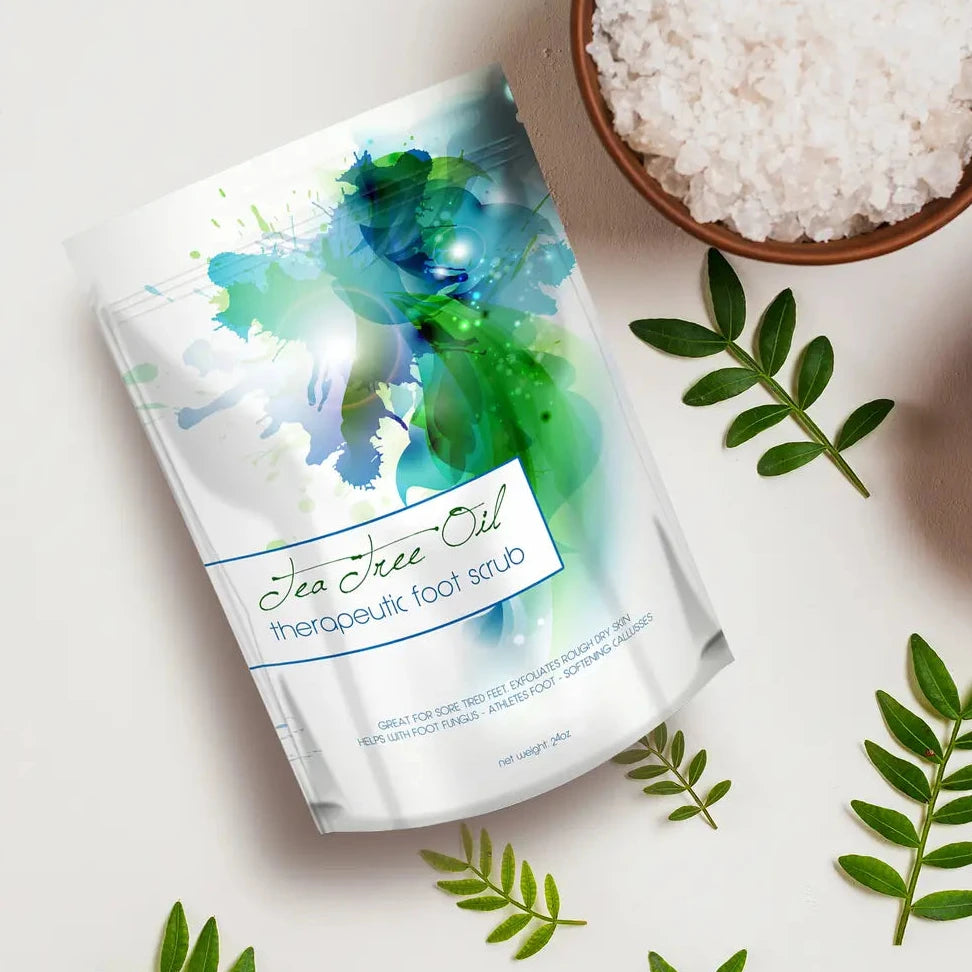 Midwest Sea Salt Co. Tea Tree Oil Foot & Body Exfoliating Scrub | 24oz