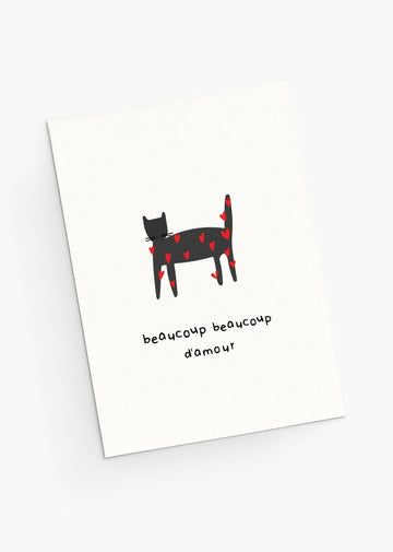 Mimi & August Premium Greeting Card: Beaucoup Beaucoup D'Amour