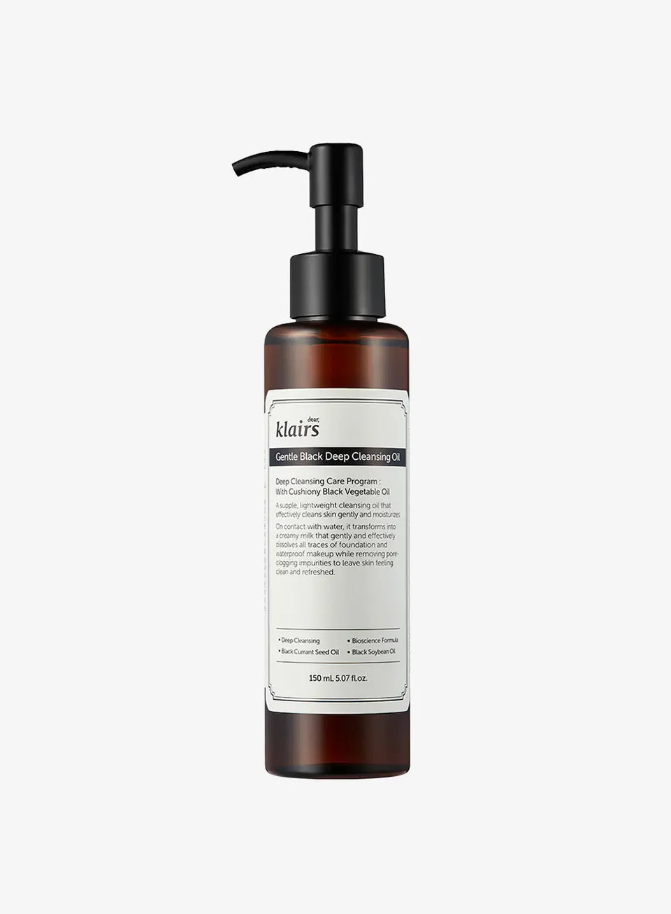 dear, klairs Gentle Black Deep Cleansing Oil | 150ml